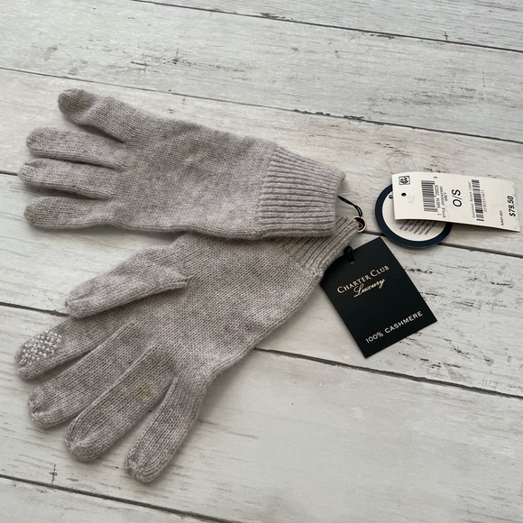 Charter Club Women's Cashmere Touch Gloves, Created for Macy's gray winter fall - Picture 5 of 10